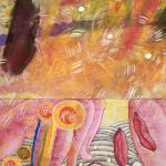 Hong Liu-Sertti, Distant Journey (part), mixed media on ricepaper on silk, 60x80cm, 2020